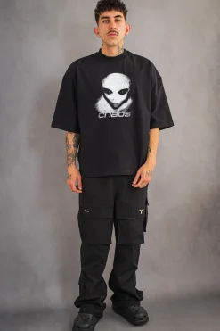 T-shirty-Chaos Koszulka Alien Distressed