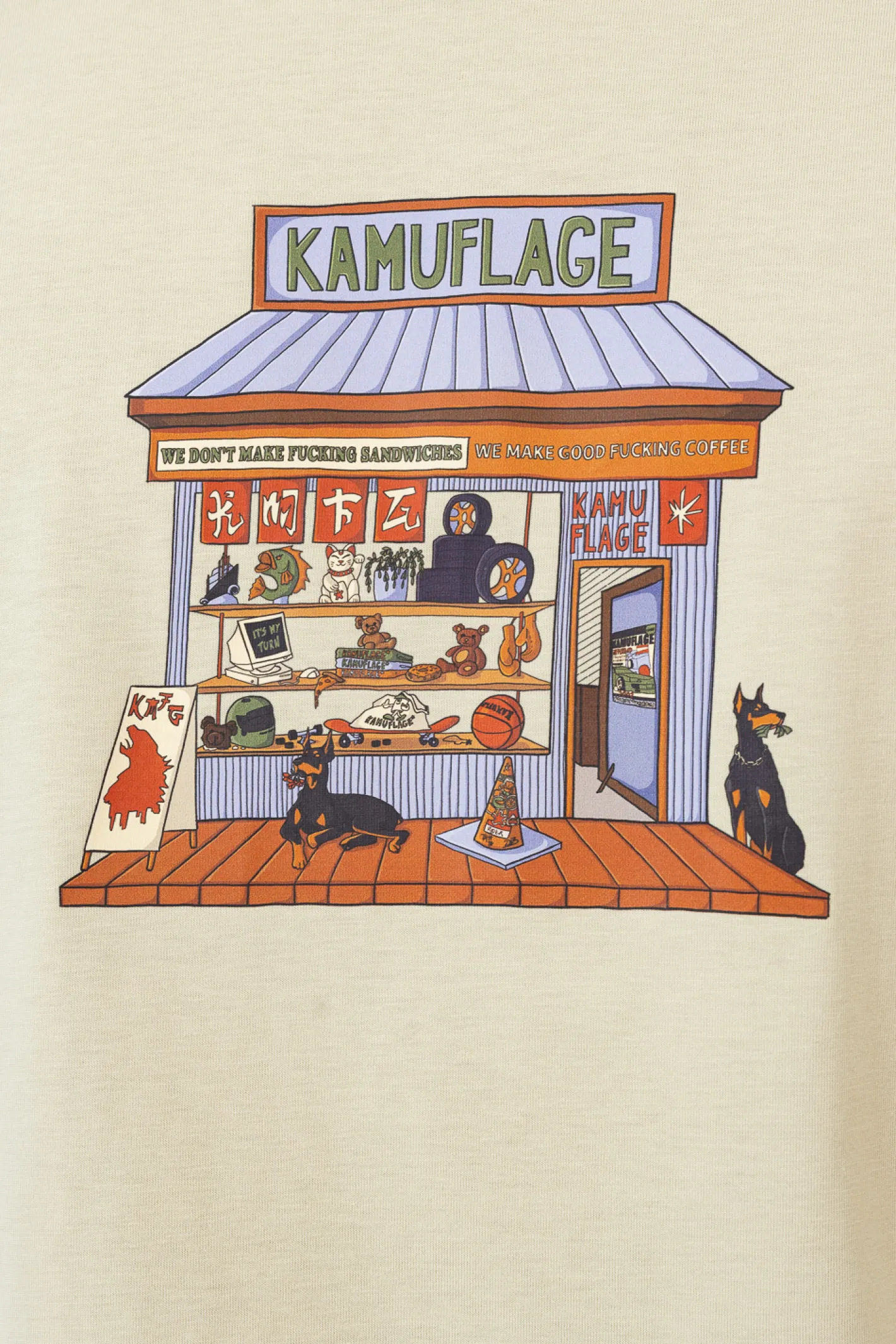 T-shirty-Kamuflage Koszulka Corner Store