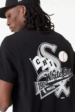 T-shirty-New Era Cap Koszulka New Era Chicago White Sox MLB Flag Graphic