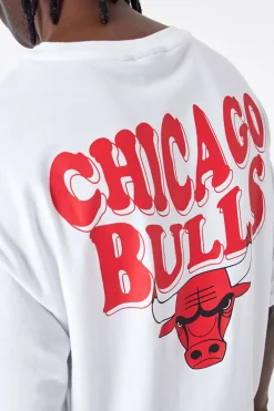 T-shirty-New Era Cap Koszulka New Era Chicago Bulls NBA Script Oversized
