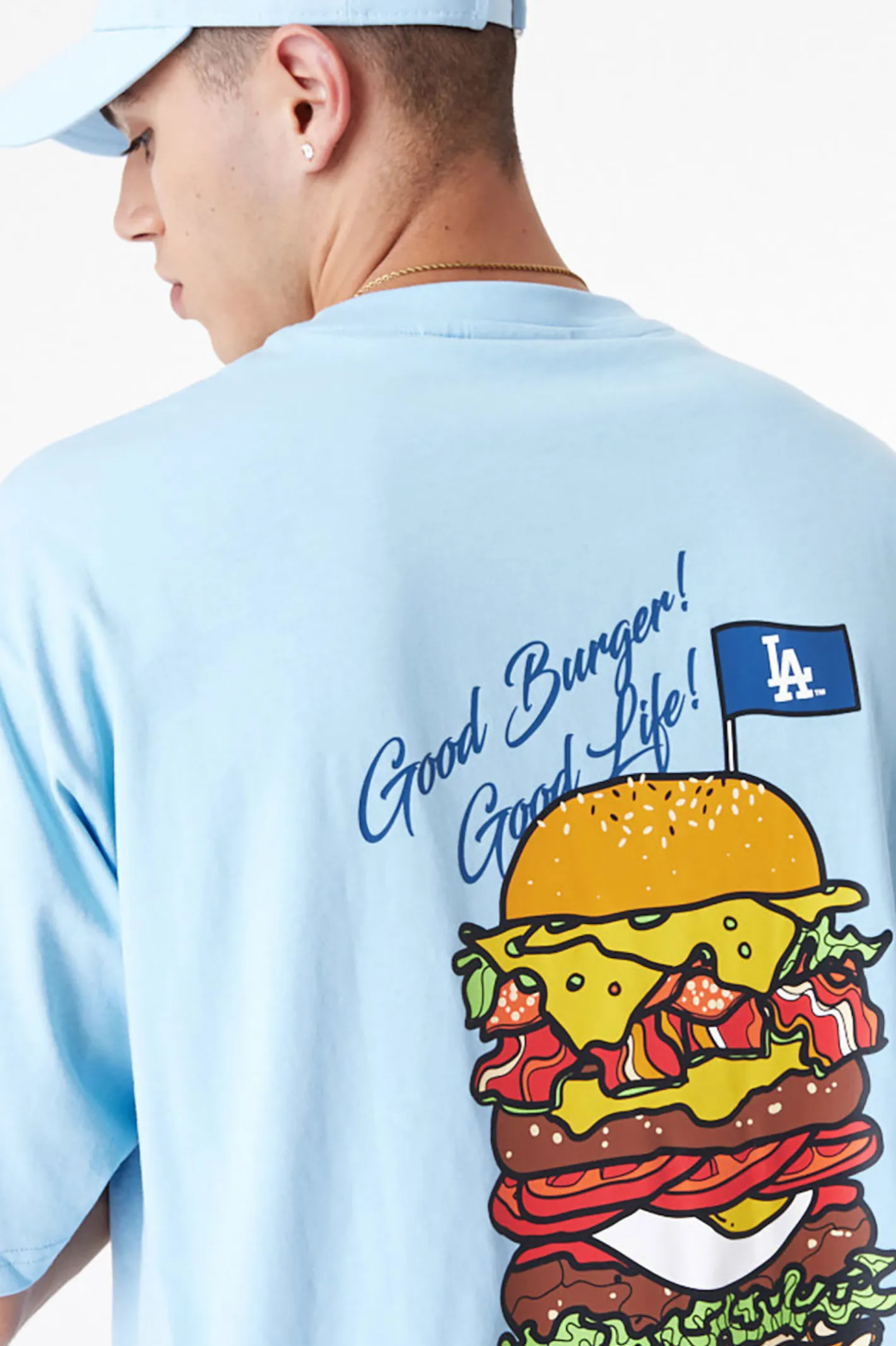 T-shirty-New Era Cap Koszulka New Era LA Dodgers MLB Burger Graphic Oversized