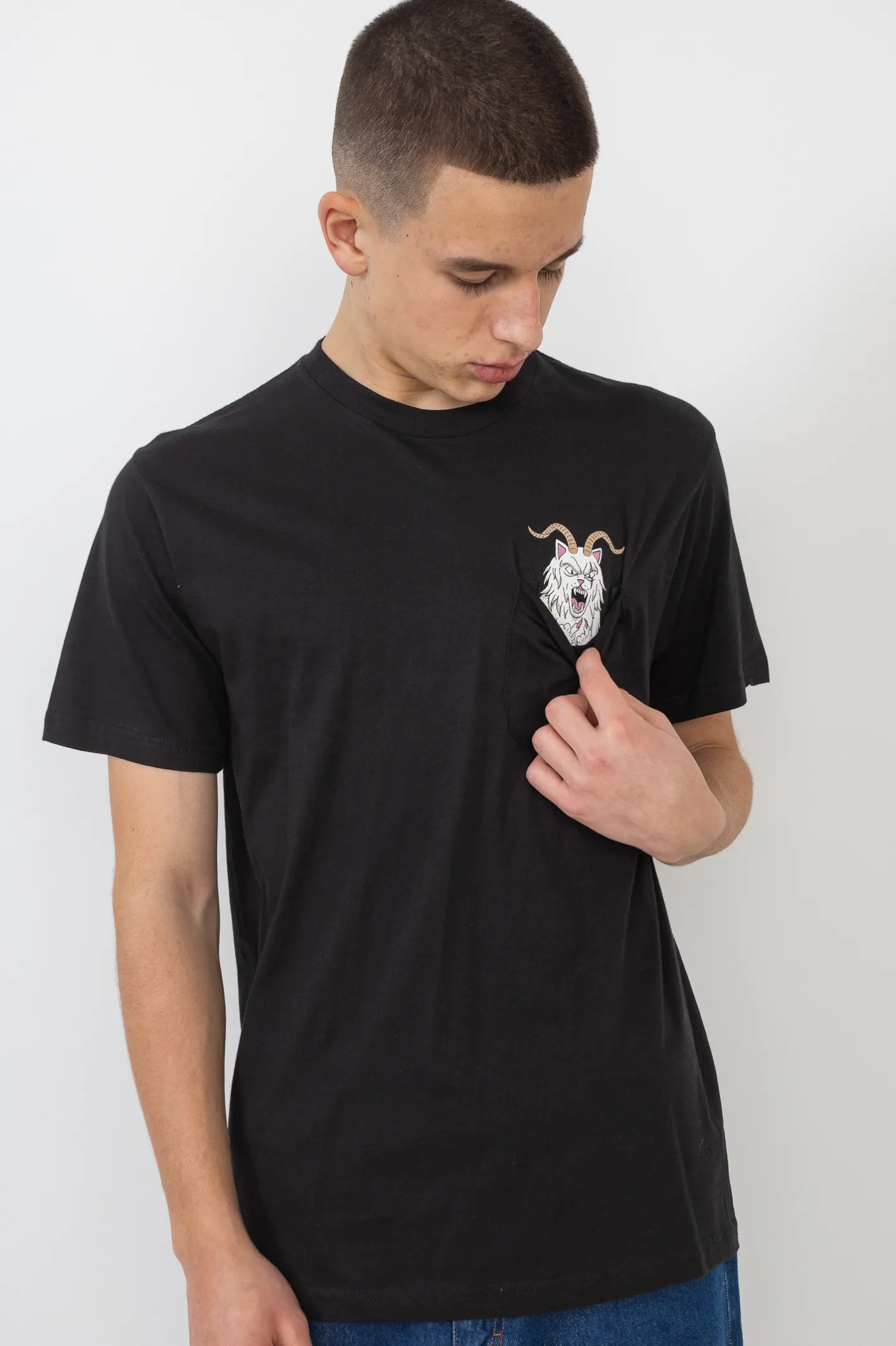 T-shirty-Ripndip Koszulka Krampus Lord Nermal Pocket