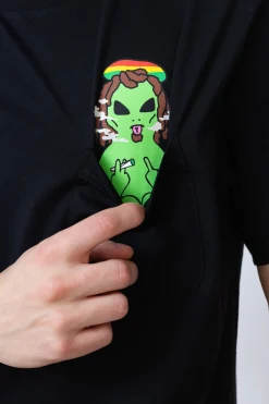 T-shirty-Ripndip Koszulka Smoking Rasta Alien