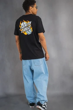 T-shirty-Santa Cruz Skateboards Koszulka Santa Cruz Flaming Dice Dot Chest
