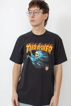 Thrasher X Santa Cruz|T-shirty-Thrasher Skateboard Mag. Koszulka Thrasher O'Brien Reaper Santa Cruz