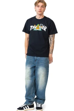 Thrasher X Toy Machine|T-shirty-Thrasher Skateboard Mag. Koszulka Thrasher x Toy Machine Vortex