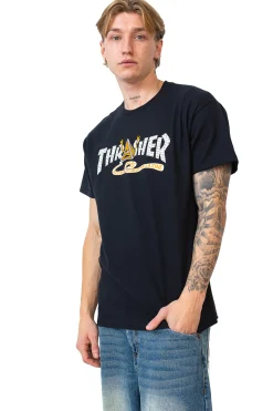 Thrasher X Toy Machine|T-shirty-Thrasher Skateboard Mag. Koszulka Thrasher x Toy Machine Pyramid