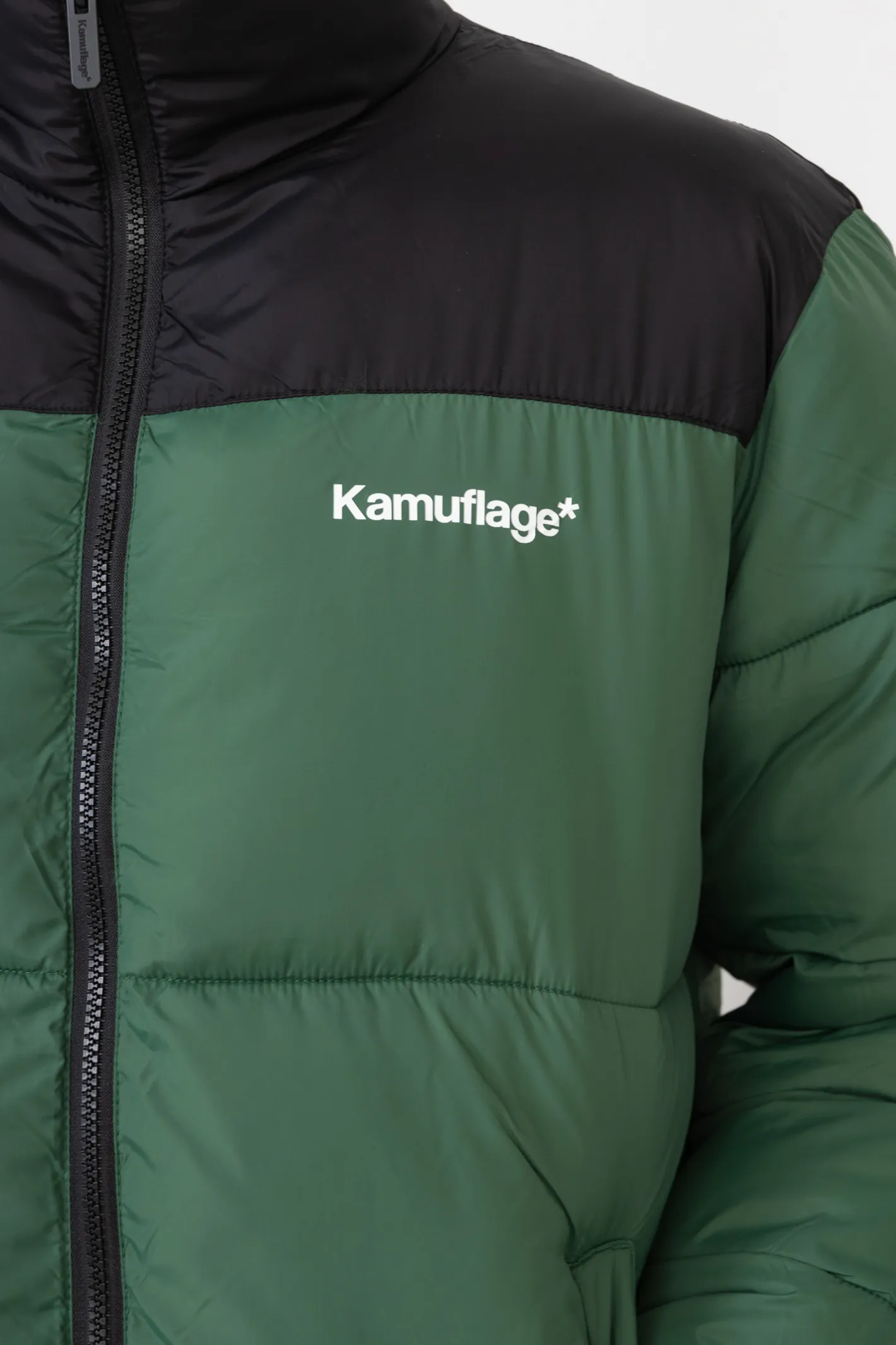 Zimowe-Kamuflage Kurtka Zimowa Puff Mini Logo