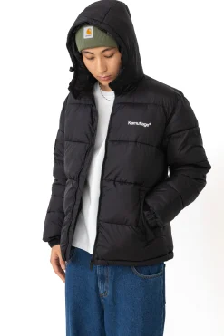Zimowe-Kamuflage Kurtka Zimowa Puff Mini Logo Hoodie