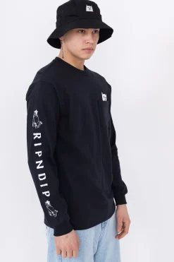 Longsleeve-Ripndip Longsleeve Lord Nermal Pocket