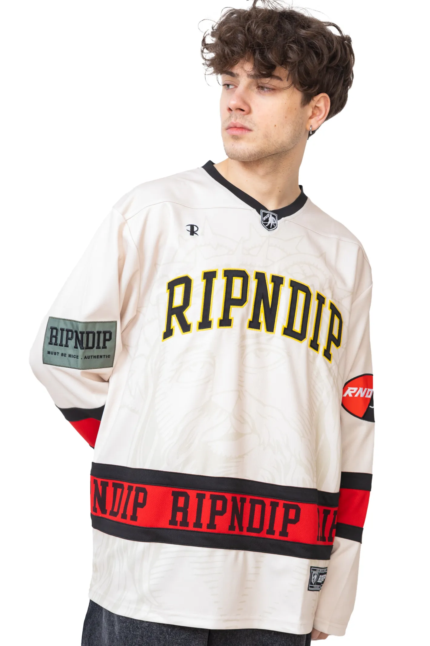 Longsleeve-Ripndip Longsleeve Lord Savior Hockey Jersey