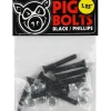 Montażówki Do Deskorolki-Pig Wheels Montażówki Pig Black Philips 1.0"