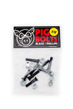 Montażówki Do Deskorolki-Pig Wheels Montażówki Pig Black Philips 7/8"