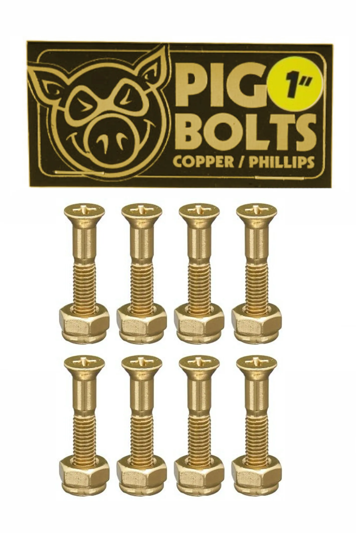Montażówki Do Deskorolki-Pig Wheels Montażówki Pig Gold Phillips 1"
