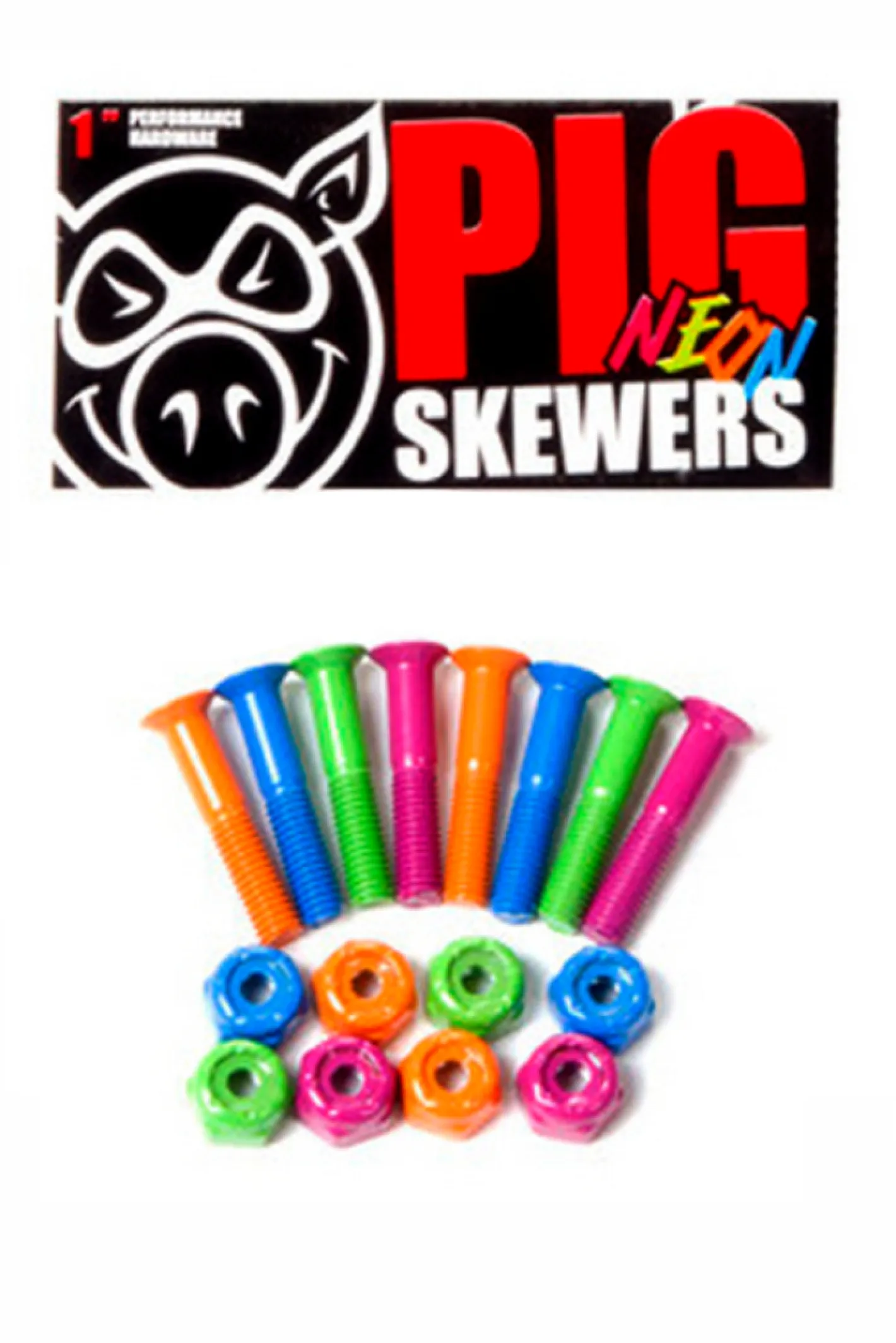 Montażówki Do Deskorolki-Pig Wheels Montażówki Pig Phillips Neon Skewers
