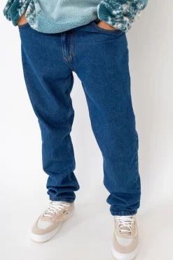 Jeansy-Kamuflage Spodnie Jeansowe Mid-Slim
