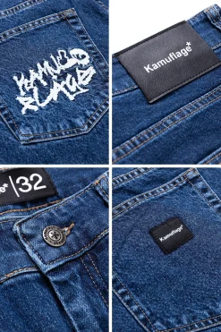 Spodnie Baggy|Jeansy-Kamuflage Spodnie Biggie Blurry