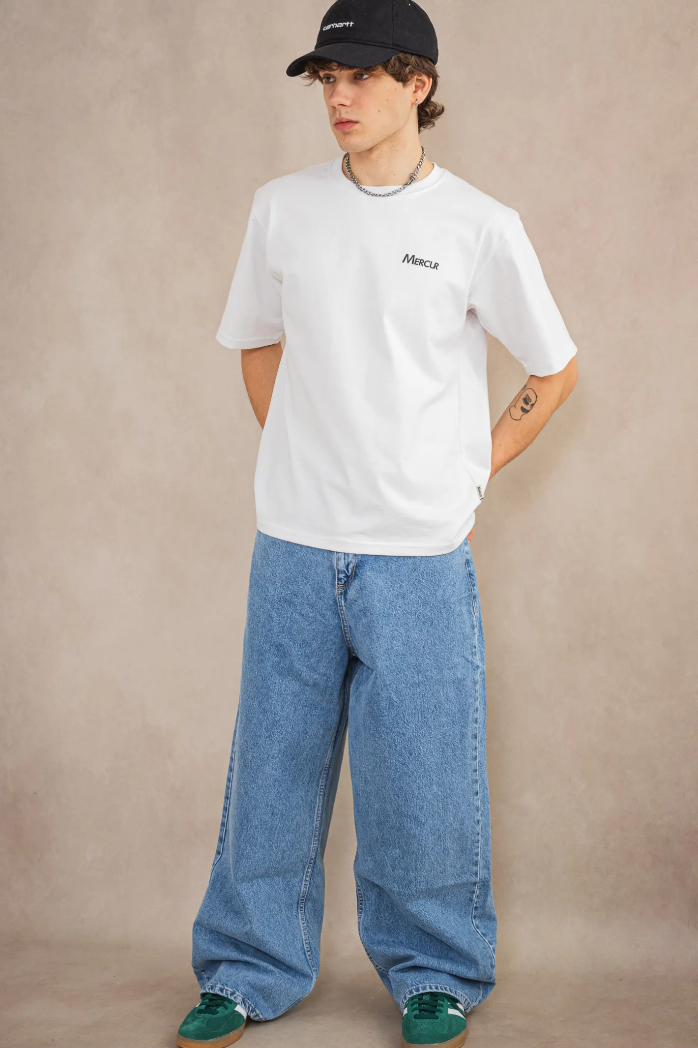 Spodnie Baggy|Jeansy-Mercur Spodnie Loose Brush