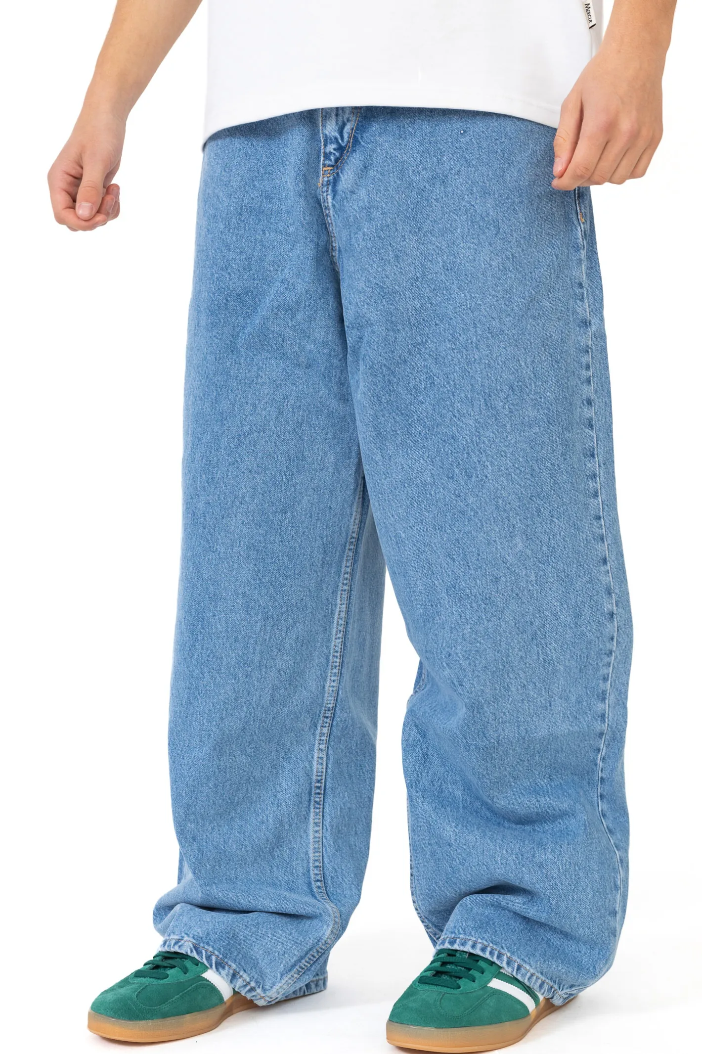 Spodnie Baggy|Jeansy-Mercur Spodnie Loose Brush