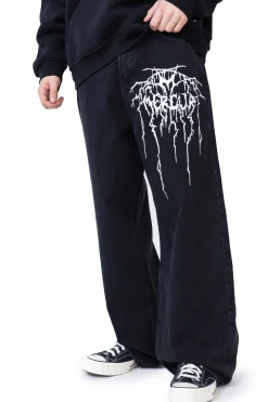 Spodnie Baggy|Jeansy-Mercur Spodnie Loose Metal