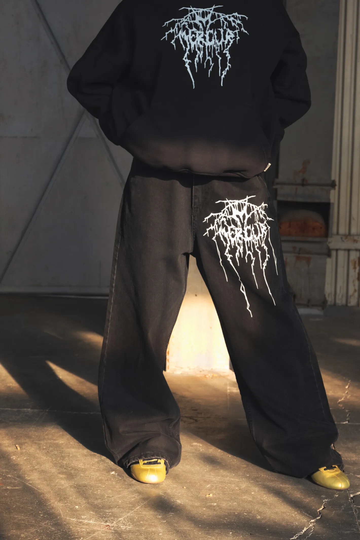 Spodnie Baggy|Jeansy-Mercur Spodnie Loose Metal