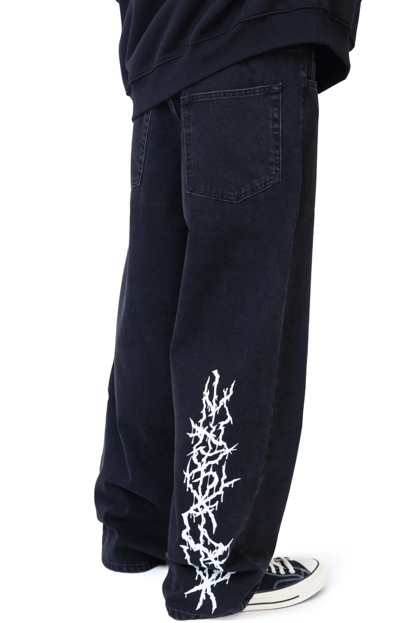 Spodnie Baggy|Jeansy-Mercur Spodnie Loose Metal