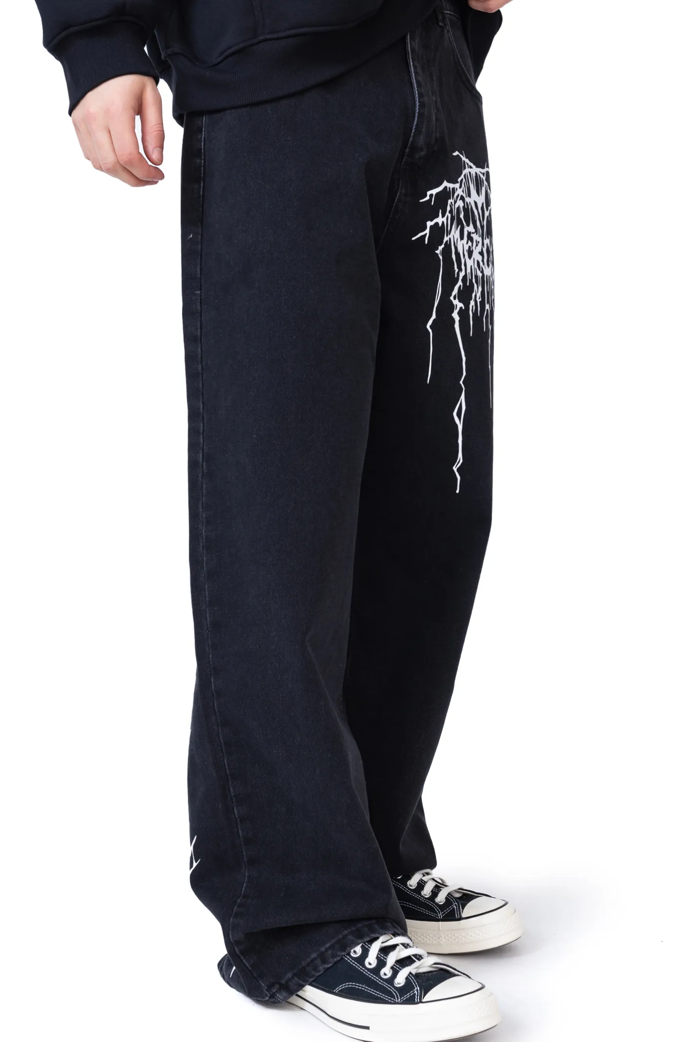 Spodnie Baggy|Jeansy-Mercur Spodnie Loose Metal