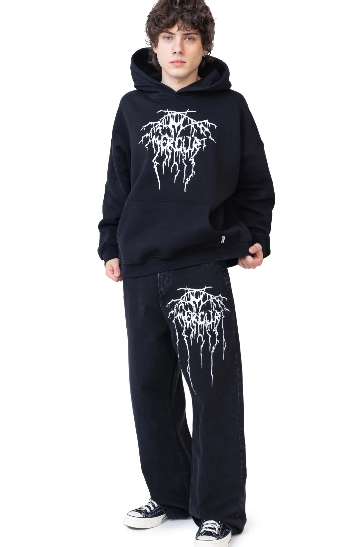 Spodnie Baggy|Jeansy-Mercur Spodnie Loose Metal