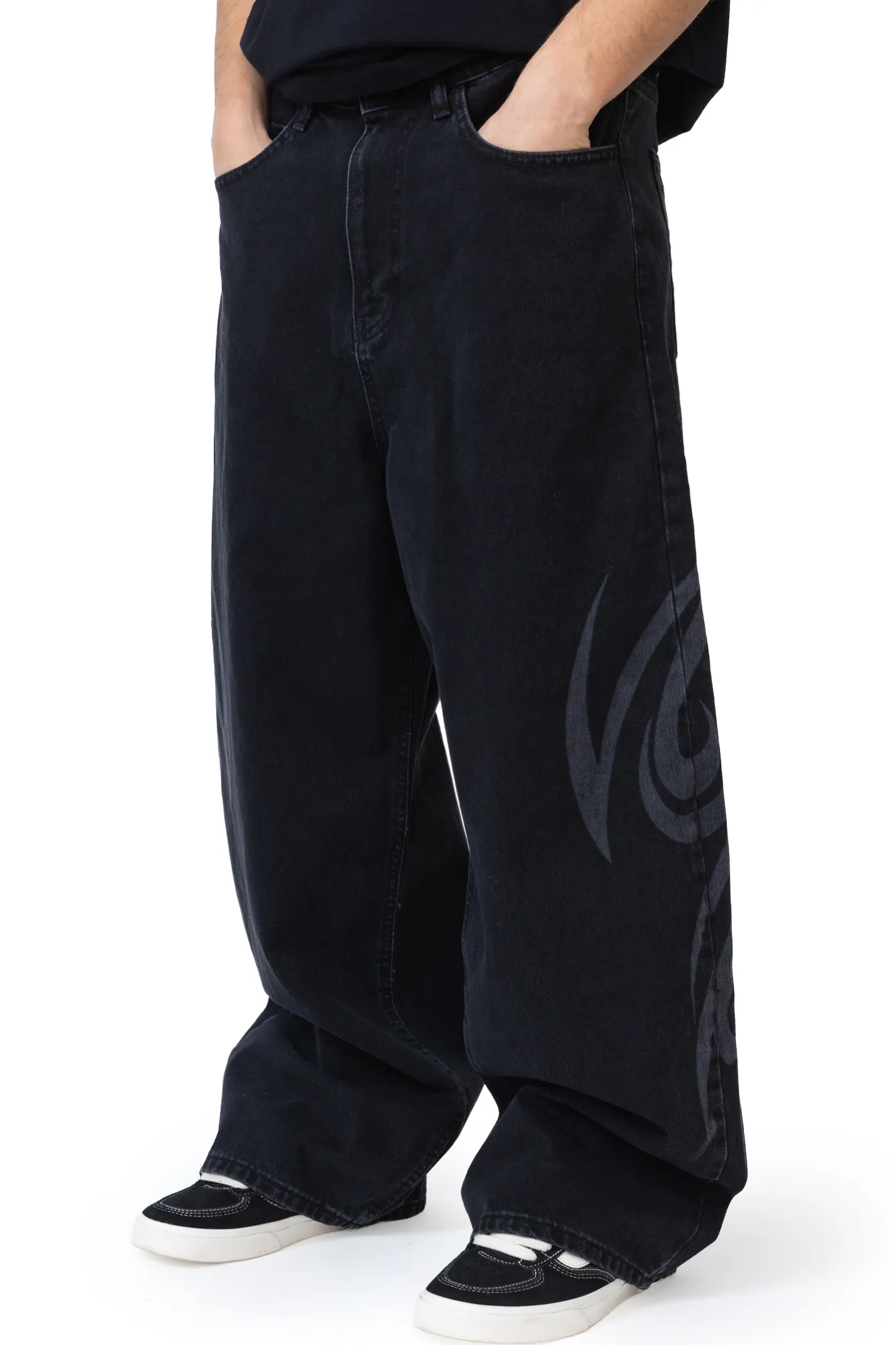 Spodnie Baggy|Jeansy-Mercur Spodnie Loose Tribal