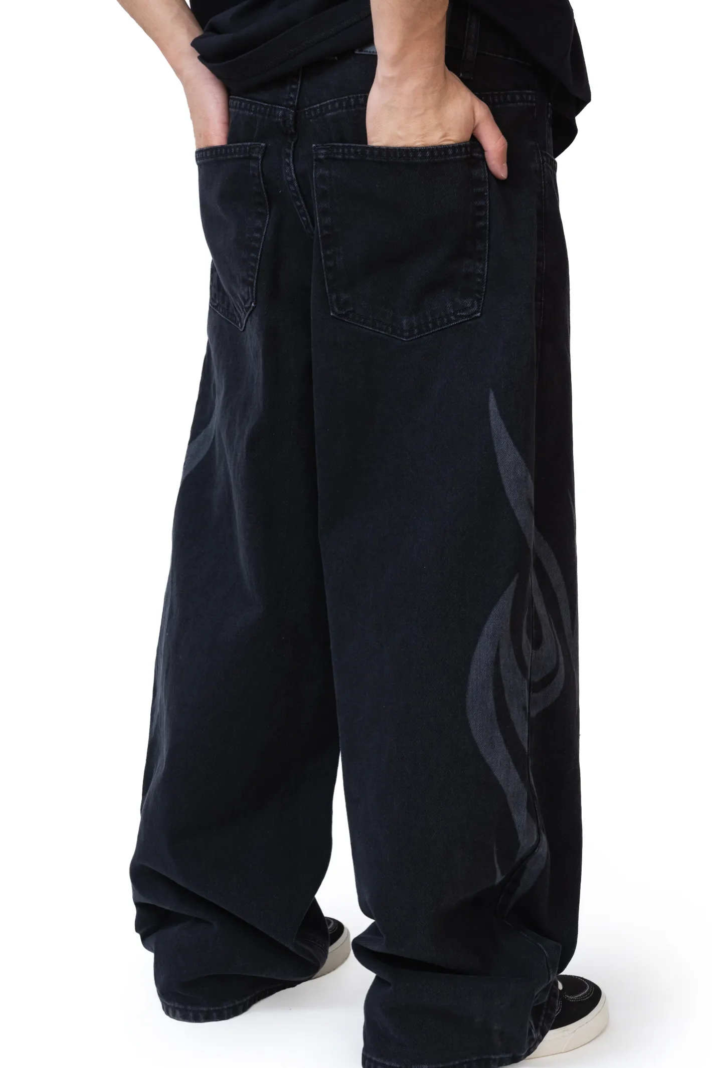 Spodnie Baggy|Jeansy-Mercur Spodnie Loose Tribal