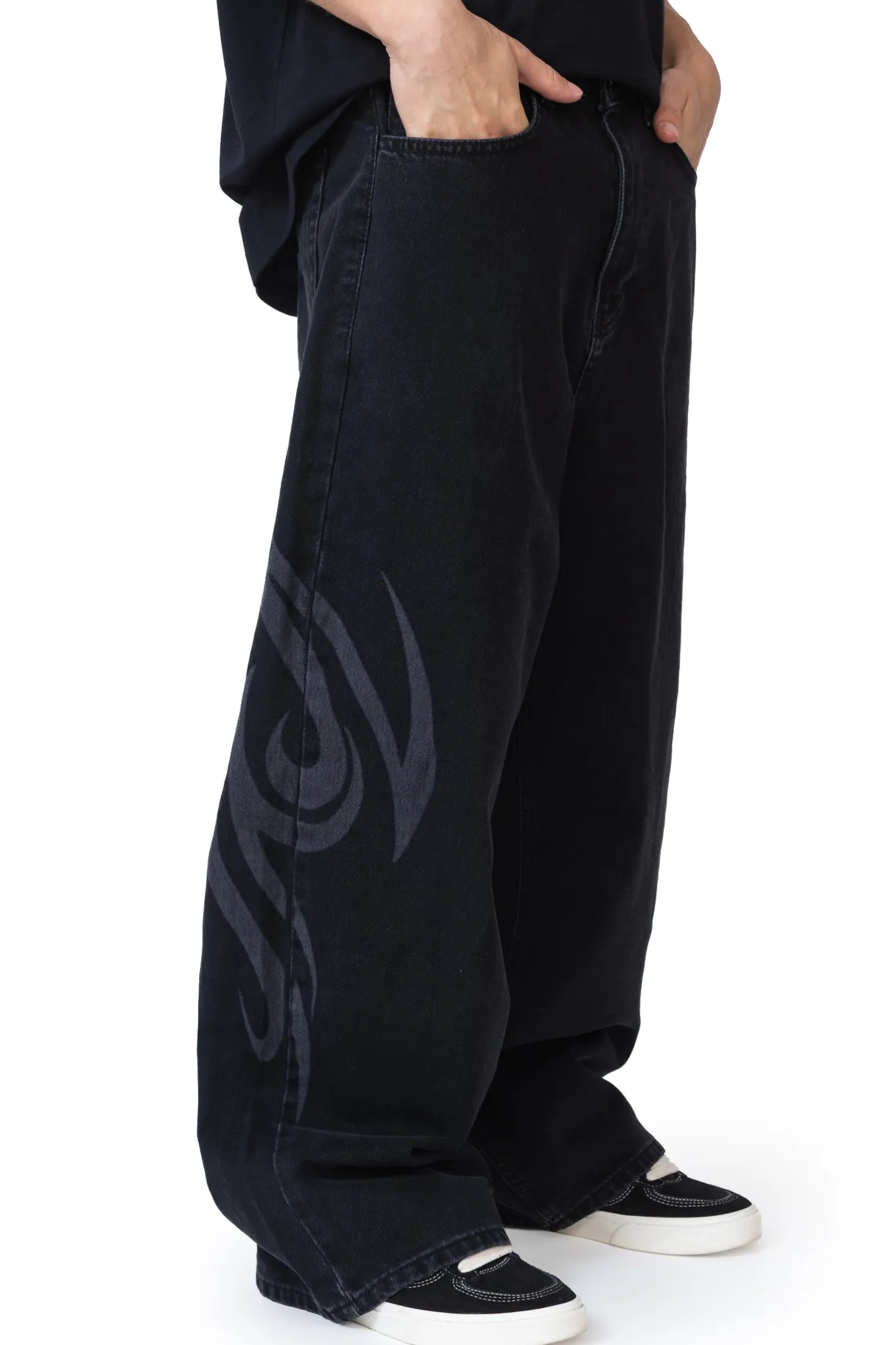 Spodnie Baggy|Jeansy-Mercur Spodnie Loose Tribal