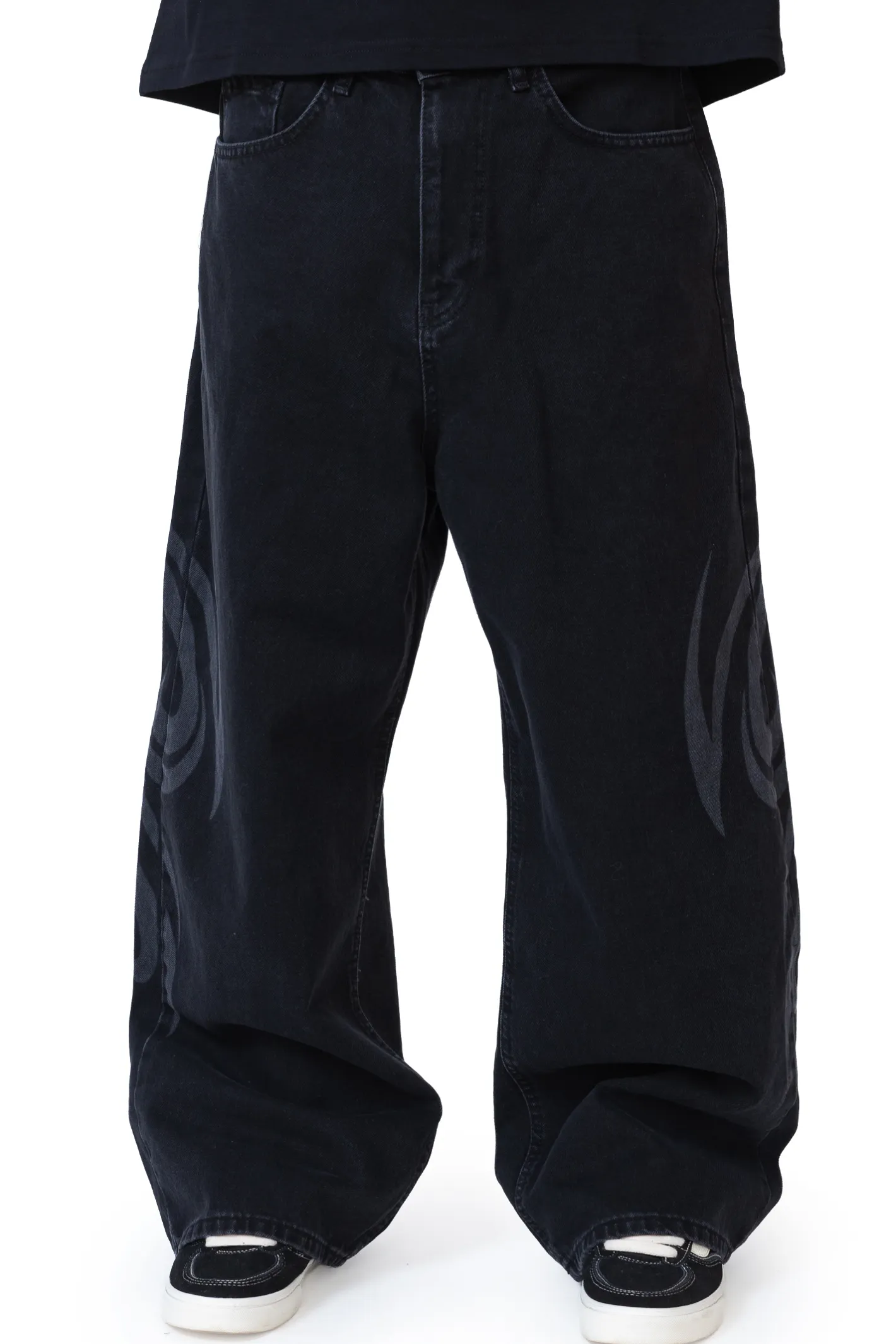 Spodnie Baggy|Jeansy-Mercur Spodnie Loose Tribal