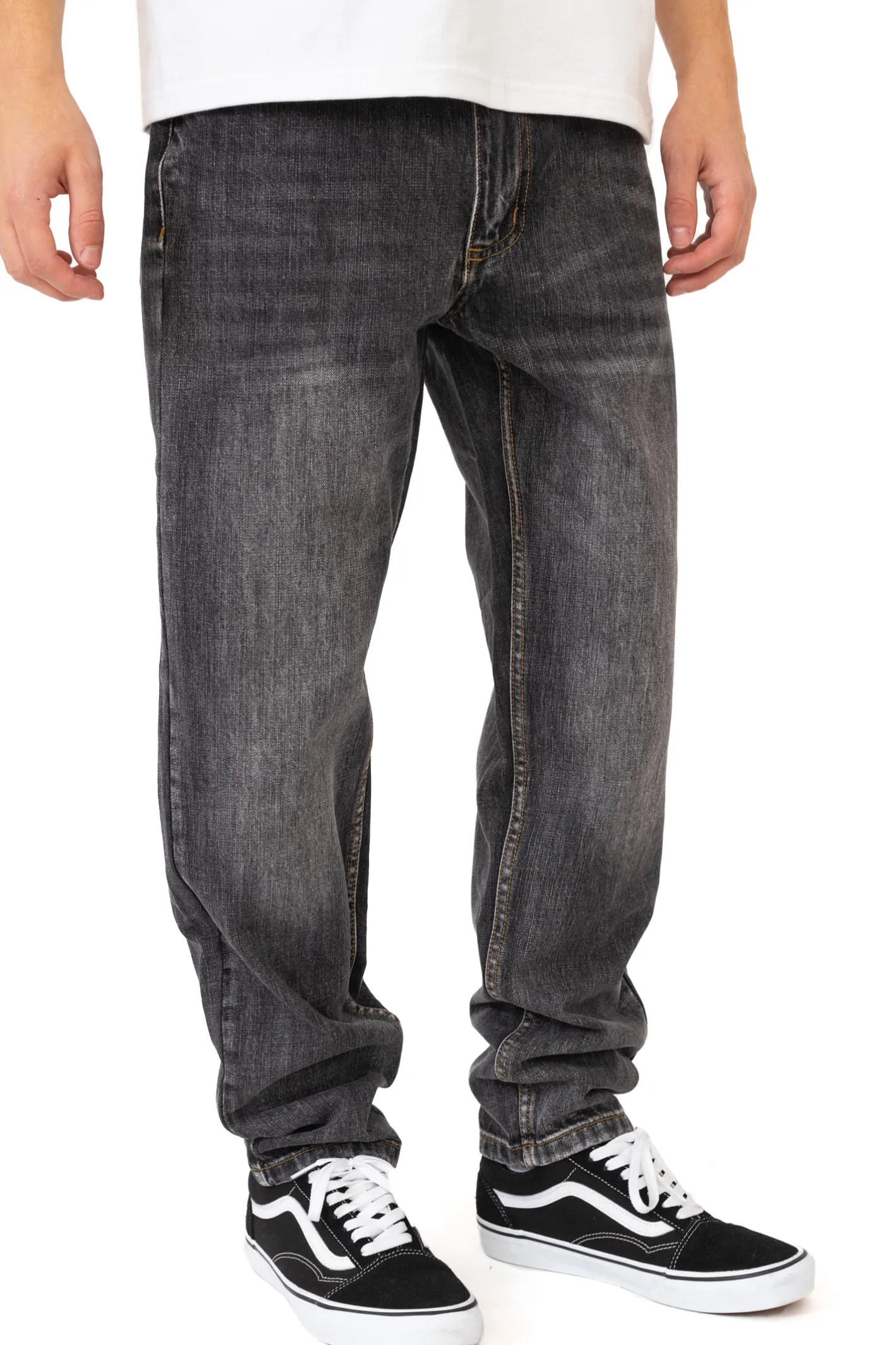 Jeansy-Prosto Spodnie Jeans Hopler