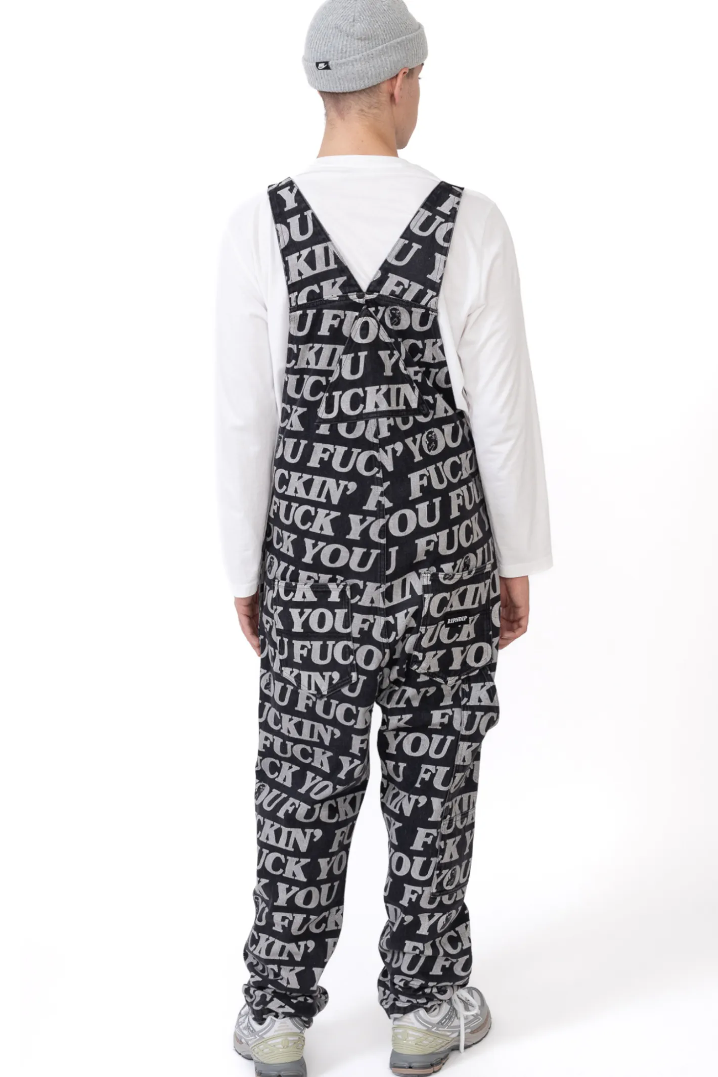 Spodnie Chino / Bojówki|Spodnie Materiałowe-Ripndip Spodnie Fuckin Fuck Denim Overalls